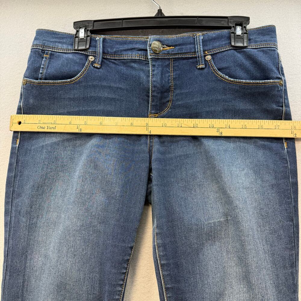 Free People Jeans Women's 29(8) Dark Blue Skinny Mid Rise Fit Minimalist Preppy - Picture 10 of 13